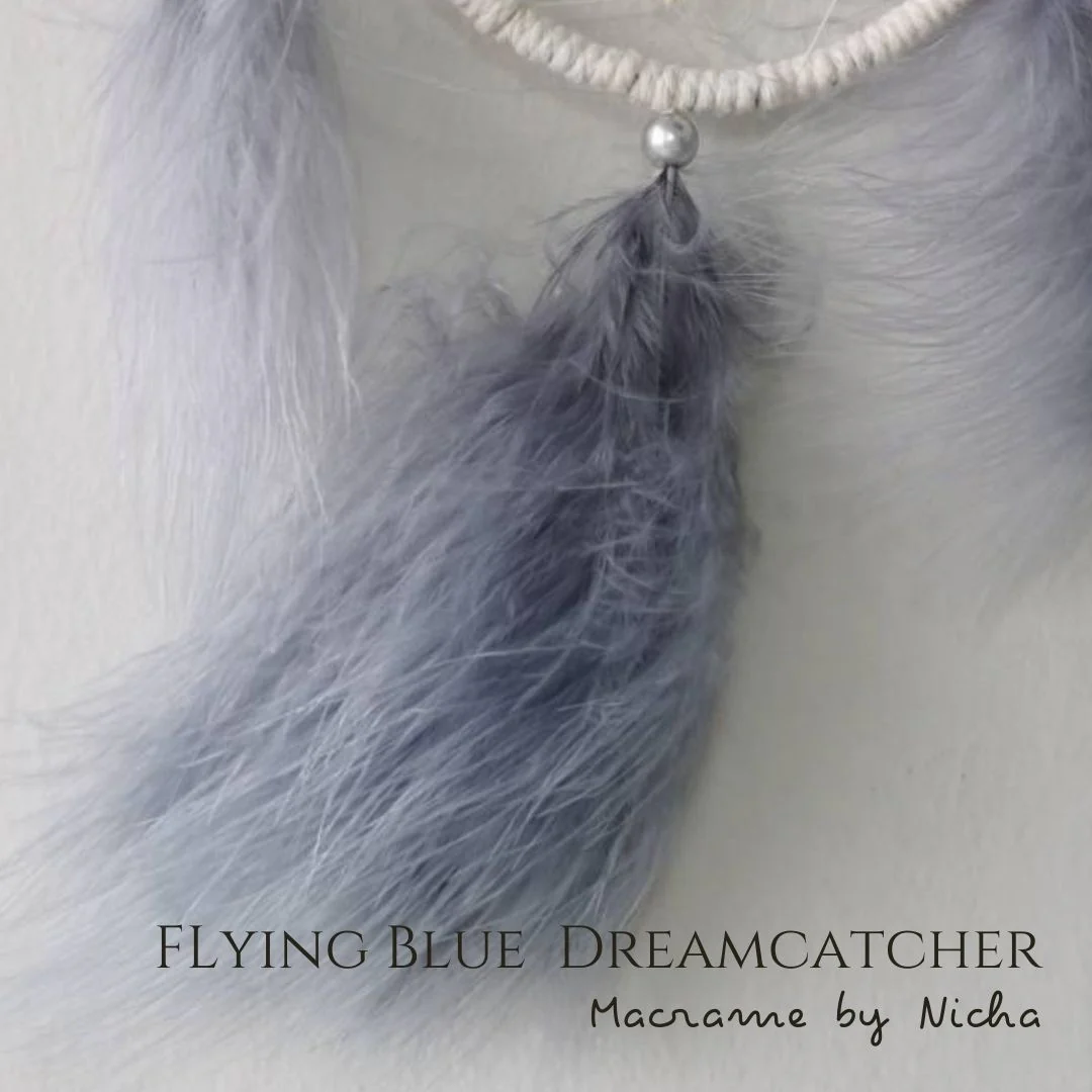 THE FLYING BLUE DREAMCATCHER - ตาข่ายดักฝันขนาดเล็ก - Image 4