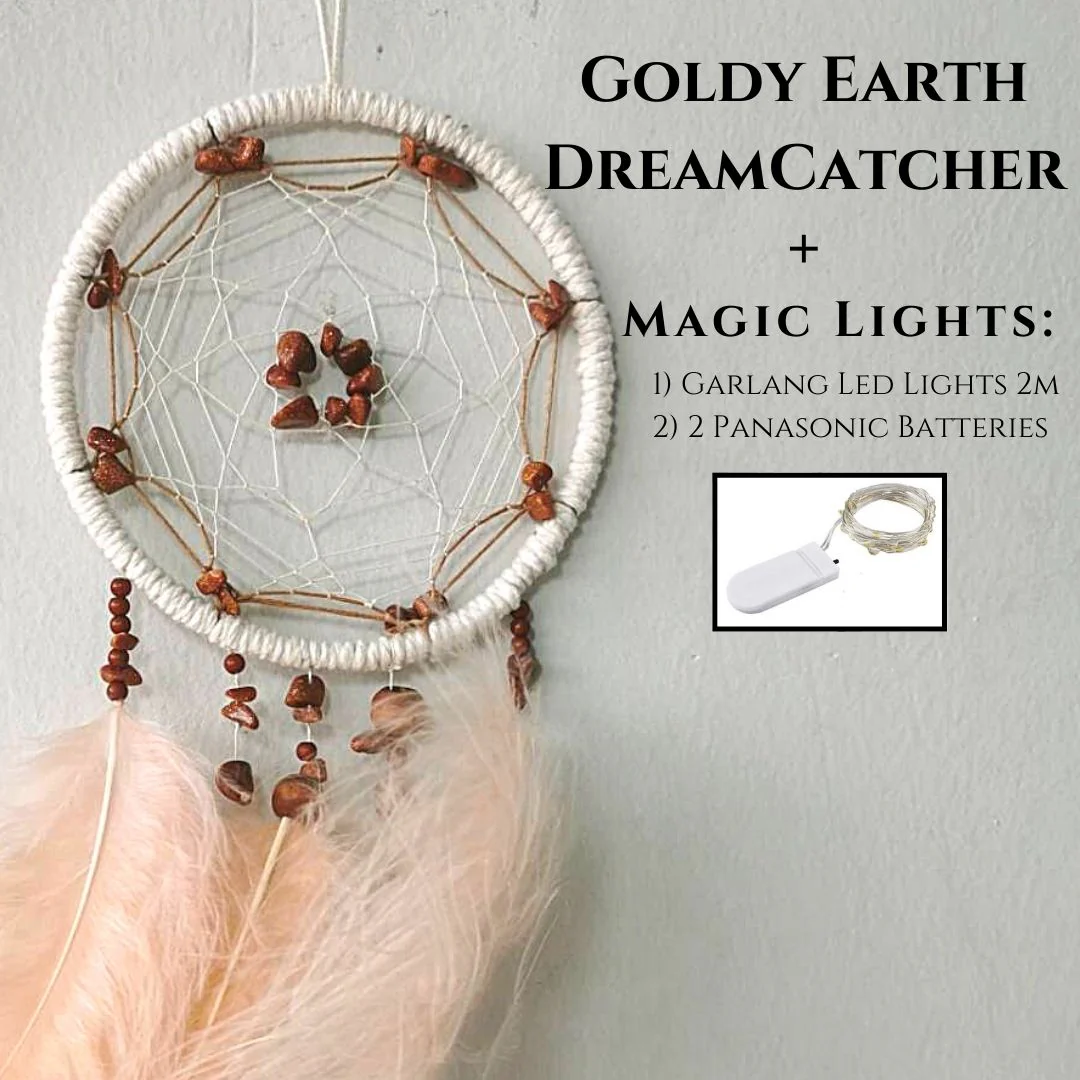 THE GOLDY EARTH DREAMCATCHER - ตาข่ายดักฝันขนาดเล็ก - Image 6