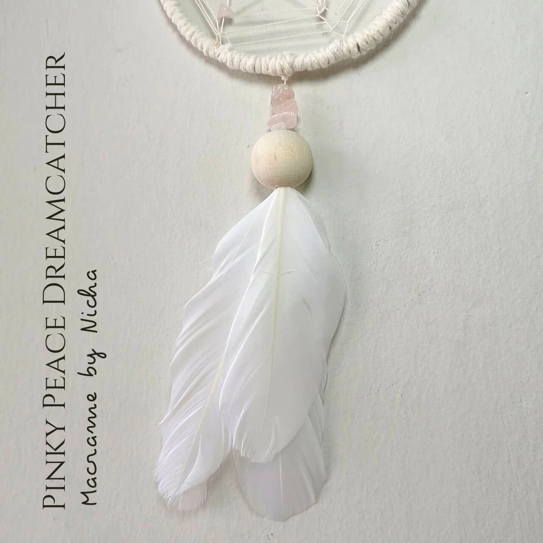 THE PINKY PEACE DREAMCATCHER - ตาข่ายดักฝันขนาดเล็ก - Image 4
