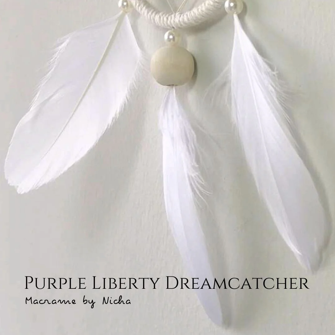 THE PURLE LIBERTY DREAMCATCHER - ตาข่ายดักฝันขนาดเล็ก - Image 3