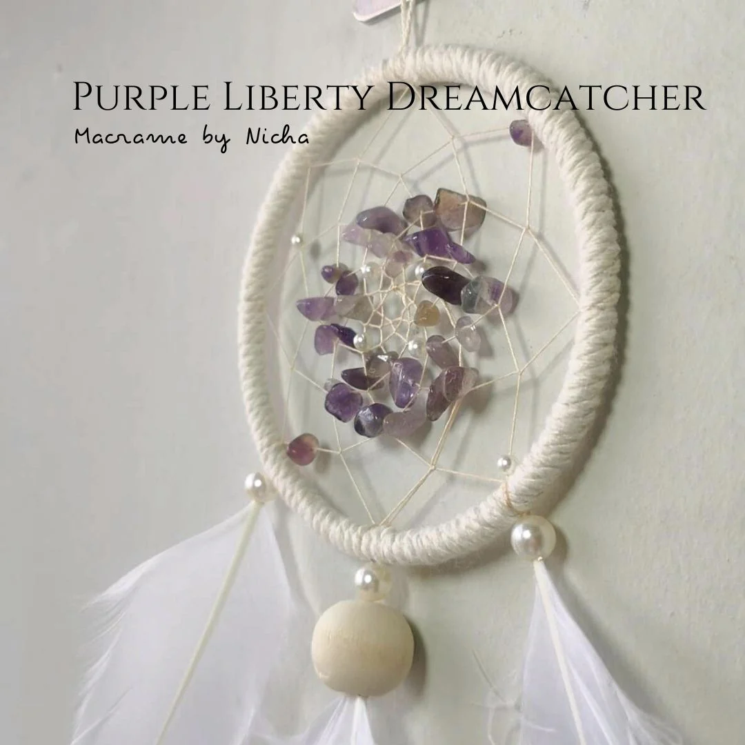 THE PURLE LIBERTY DREAMCATCHER - ตาข่ายดักฝันขนาดเล็ก - Image 4